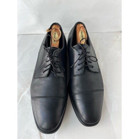 ECCO Men Sz 44 Us 10 Black Leather Lace Up Loafers Shoes Oxfords 62170401001 main image 7